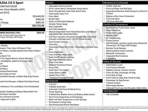 Used 2016 MAZDA CX-5 Sport w/ Rear Camera Package image 2