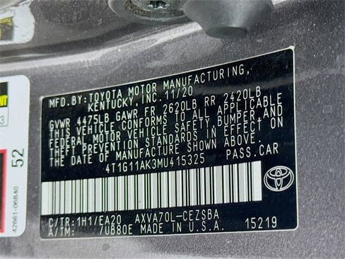 Certified 2021 Toyota Camry SE image 29
