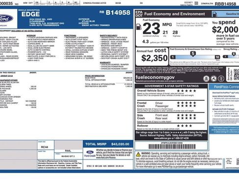 Used 2024 Ford Edge SEL w/ Convenience Package image 12
