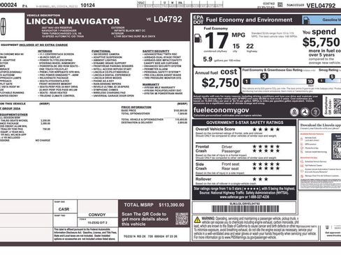 New 2027 Lincoln Navigator Reserve w/ Jet Appearance Package AWD/4WD image 15