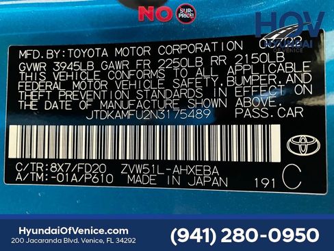 Used 2022 Toyota Prius LE FWD image 15