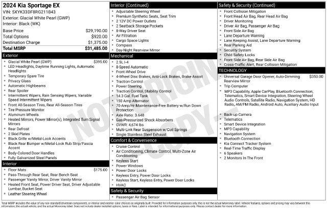 Used 2024 Kia Sportage EX FWD image 25