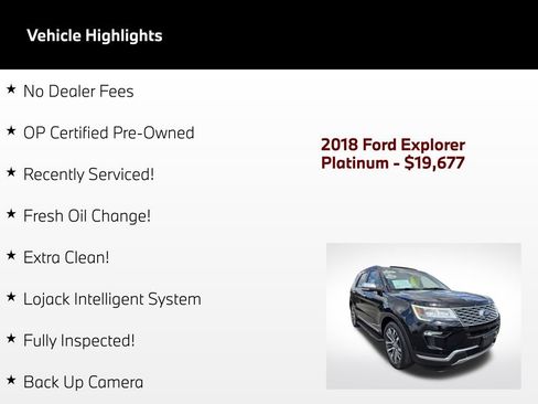 Used 2018 Ford Explorer Platinum AWD/4WD image 3