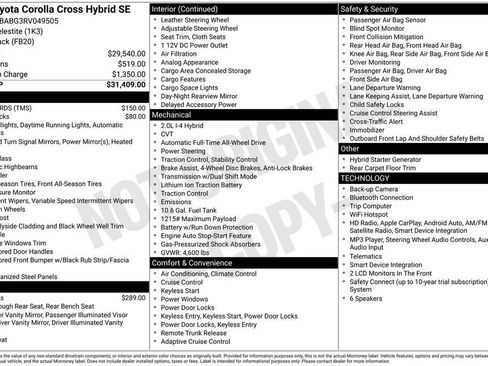 Used 2024 Toyota Corolla Cross AWD Hybrid image 34