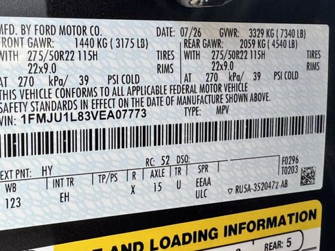 New 2027 Ford Expedition Platinum w/ Stealth Appearance Package RWD image 7