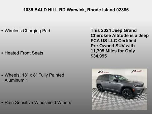 Used 2024 Jeep Grand Cherokee Altitude image 33