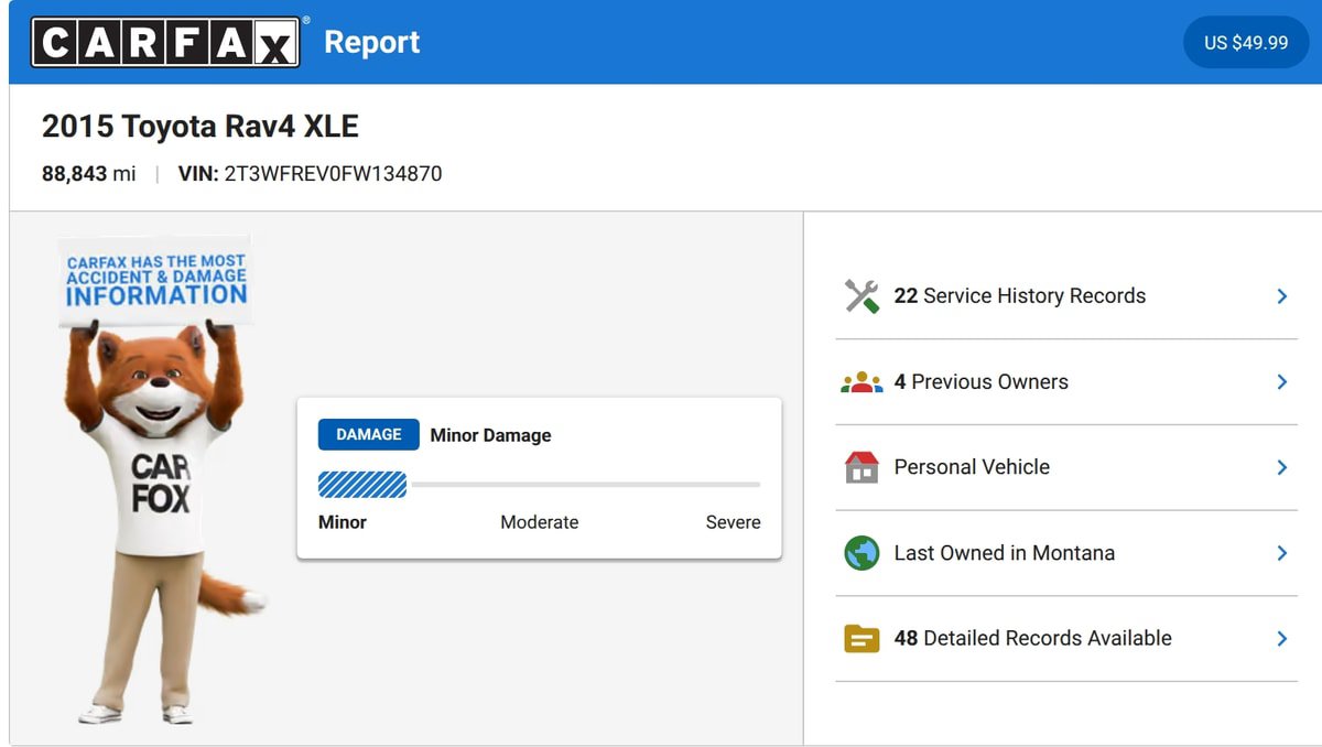 Used 2015 Toyota RAV4 XLE FWD image 3