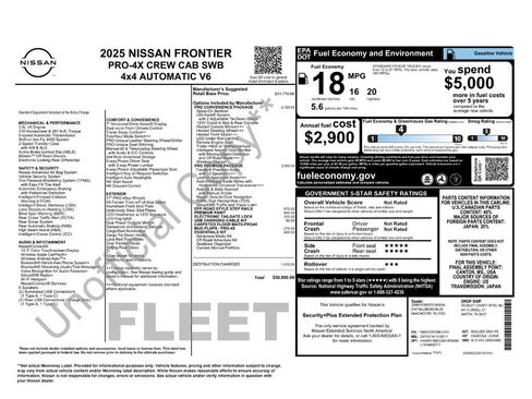 Used 2025 Nissan Frontier PRO-4X w/ Pro Premium Package AWD/4WD image 57