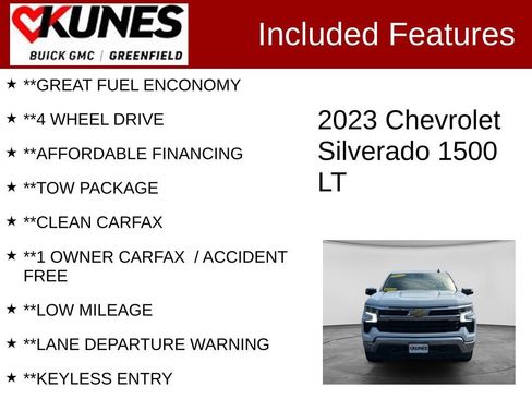 Used 2023 Chevrolet Silverado 1500 LT w/ Work Truck Package AWD/4WD image 3