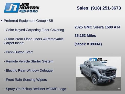 Used 2025 GMC Sierra 1500 AT4 w/ AT4 Premium Package AWD/4WD image 14