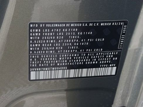 New 2026 Volkswagen Tiguan SE R-Line FWD image 34