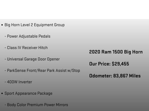 Used 2020 RAM 1500 Big Horn image 24