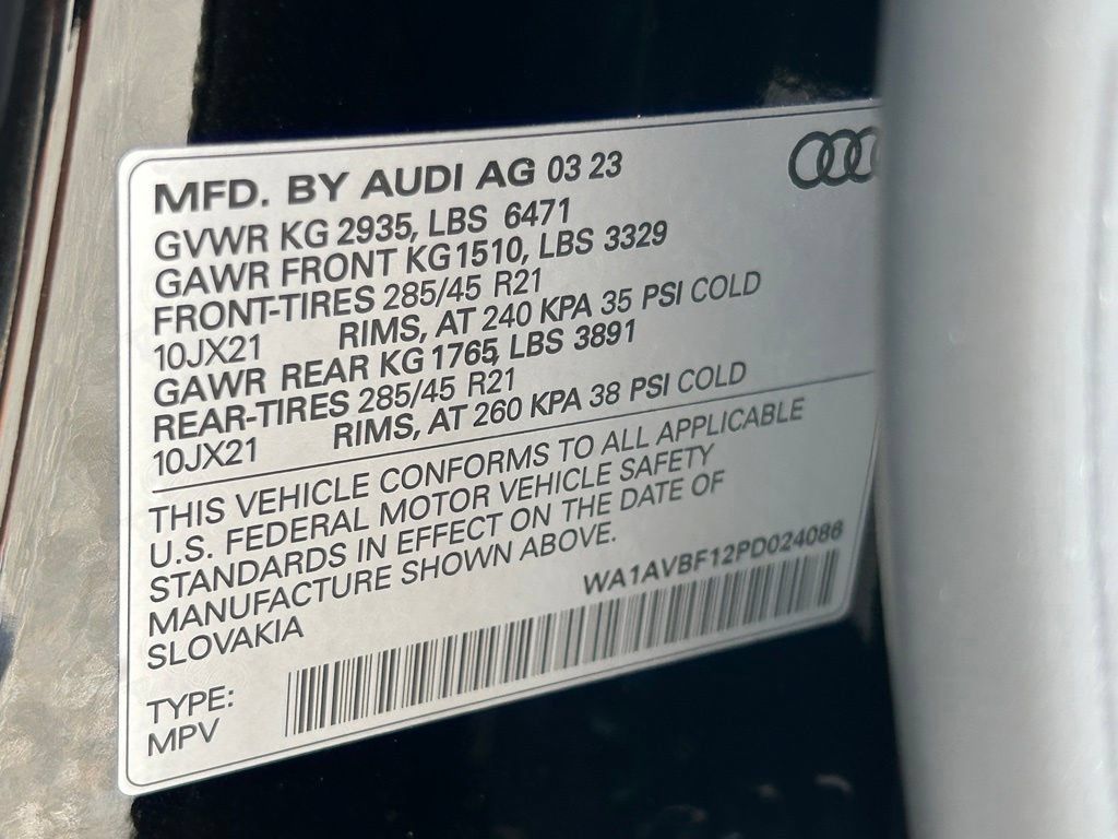 Used 2023 Audi Q8 Premium w/ Convenience Package AWD/4WD image 56