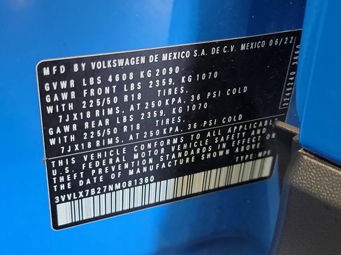 Used 2022 Volkswagen Taos SE FWD image 33