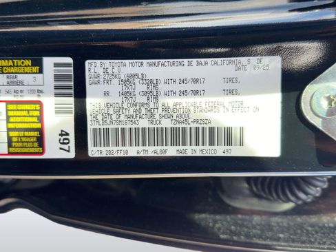 New 2025 Toyota Tacoma SR5 image 18