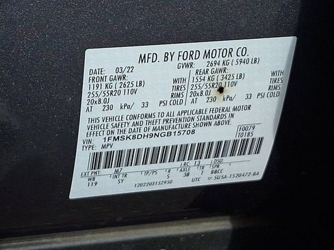 Certified 2022 Ford Explorer XLT w/ Equipment Group 202A AWD/4WD image 28