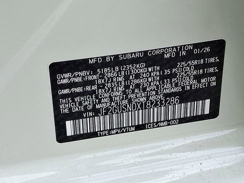 New 2026 Subaru Crosstrek 2.5i Limited AWD/4WD image 24