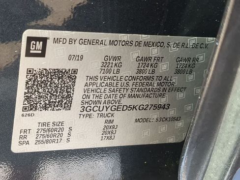 Used 2019 Chevrolet Silverado 1500 LTZ w/ LTZ Premium Package AWD/4WD image 31