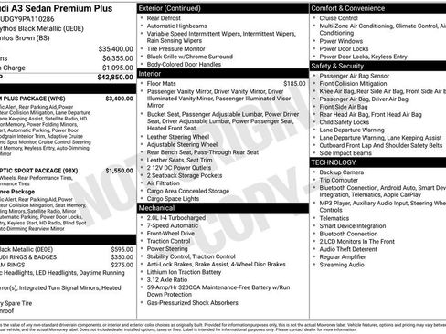 Used 2023 Audi A3 2.0T Premium Plus w/ Premium Plus Package FWD image 2