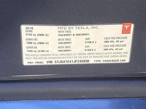 Used 2018 Tesla Model S P100D image 11