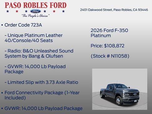 New 2026 Ford F350 Platinum AWD/4WD image 12