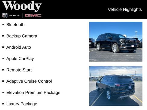 New 2026 GMC Acadia Elevation w/ Elevation Premium Package AWD/4WD image 3