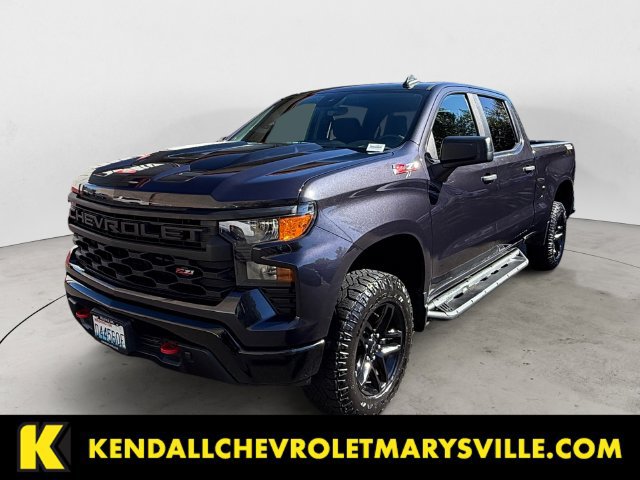 Used 2022 Chevrolet Silverado 1500 Custom Trail Boss w/ LPO, Dark Essentials Package AWD/4WD image 1
