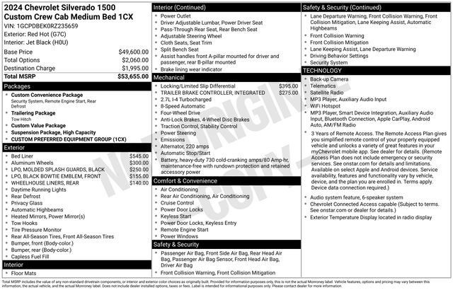 Used 2024 Chevrolet Silverado 1500 Custom AWD/4WD image 2
