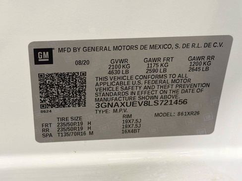 Used 2020 Chevrolet Equinox LT w/ Sport Edition AWD/4WD image 39