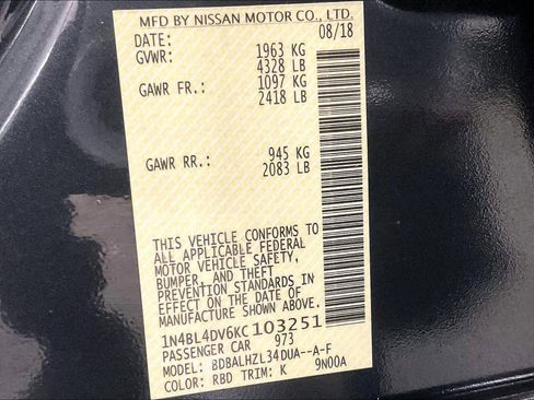 Used 2019 Nissan Altima 2.5 SV FWD image 36