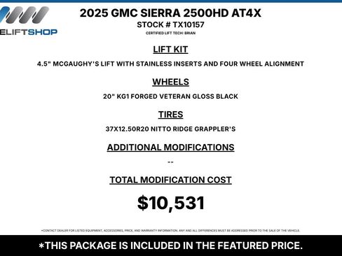 Used 2025 GMC Sierra 2500 AT4X AWD/4WD image 1