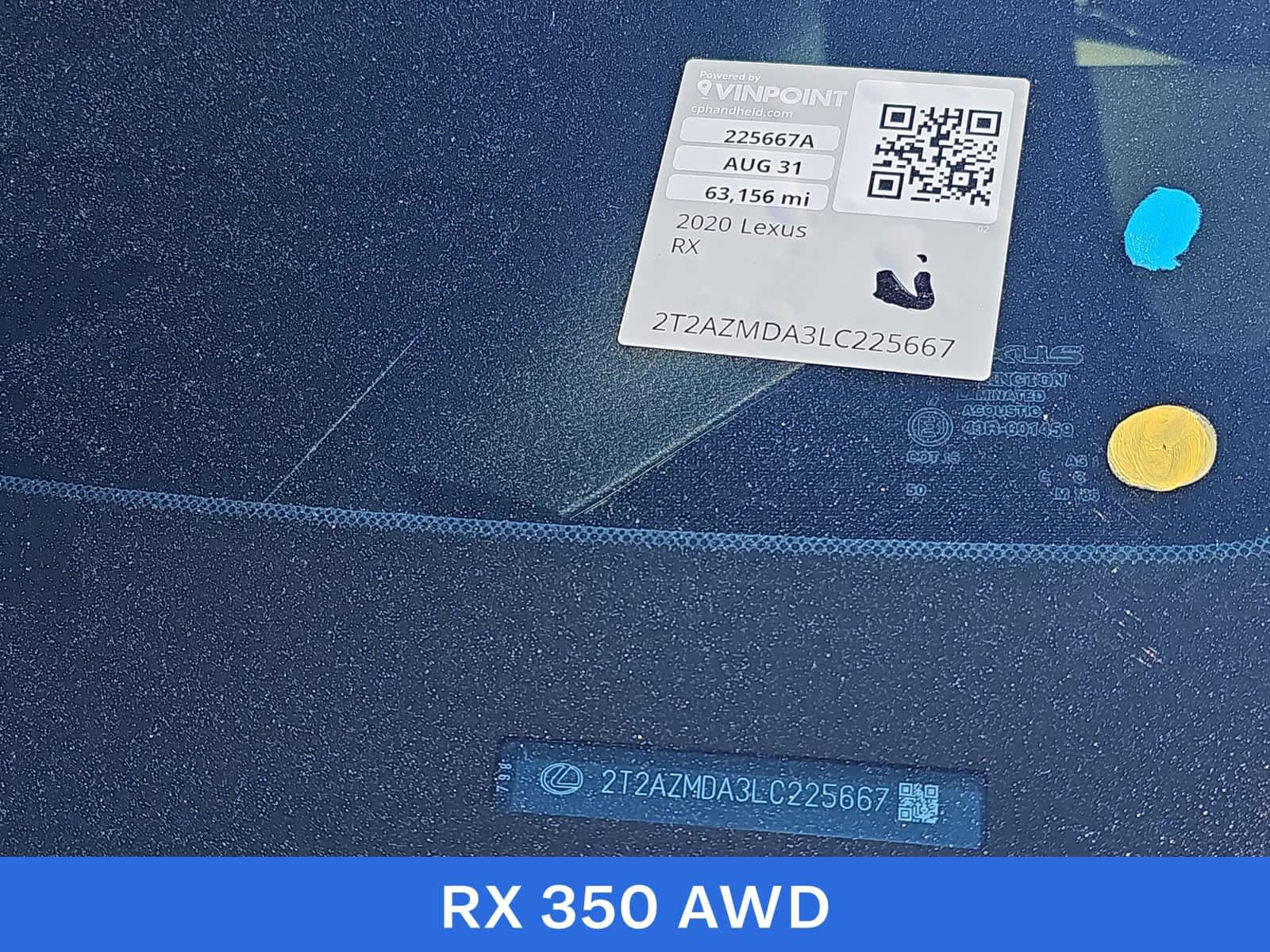 Used 2020 Lexus RX 350 AWD image 25