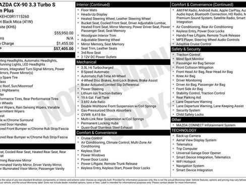 Used 2024 MAZDA CX-90 3.3 Turbo S w/ Premium Plus image 30