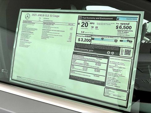 New 2025 Mercedes-Benz GLE 53 AMG 4MATIC Coupe image 17