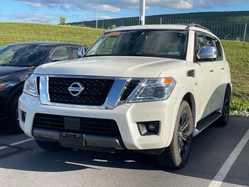 Used 2019 Nissan Armada Platinum w/ Captain's Chairs Package AWD/4WD image 2