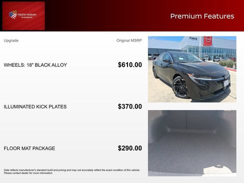 New 2026 Nissan Sentra SR w/ Floor Mat Package FWD image 3