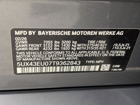 New 2026 BMW X5 xDrive50e w/ M Sport Package image 22