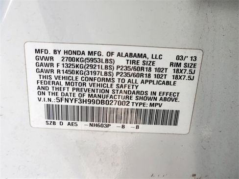 Used 2013 Honda Pilot Touring image 40