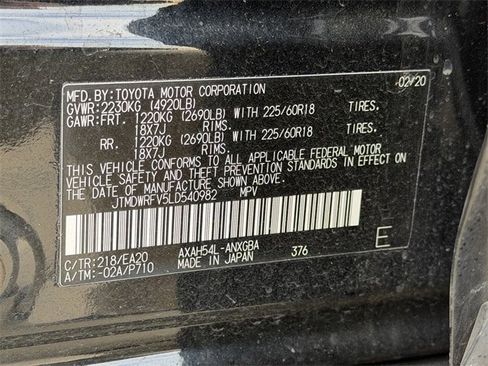 Used 2020 Toyota RAV4 Limited image 34