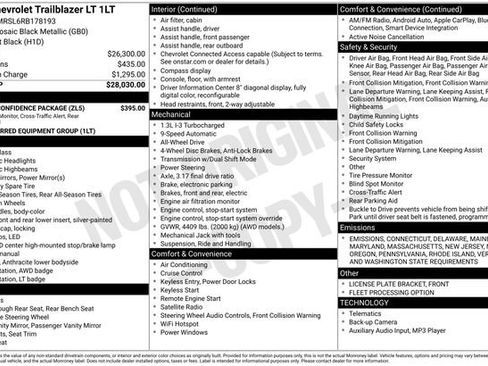 Used 2024 Chevrolet TrailBlazer LT w/ Driver Confidence Package image 33