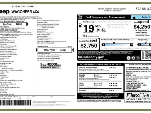 Used 2025 Jeep Wagoneer 4WD image 4