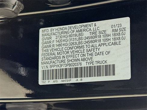 Used 2023 Honda Ridgeline RTL-E image 33
