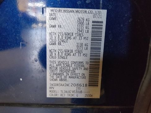 Used 2022 Nissan Pathfinder S image 33