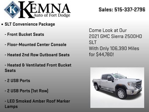 Used 2021 GMC Sierra 2500 SLT w/ SLT Premium Package image 13