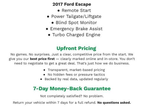 Used 2017 Ford Escape SE w/ Equipment Group 201A FWD image 2