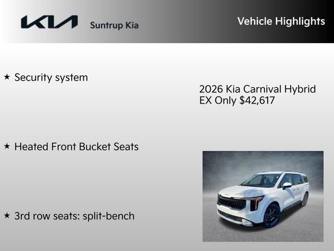 New 2026 Kia Carnival EX image 15