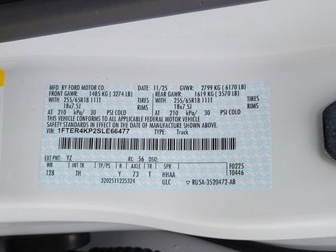 New 2025 Ford Ranger Lariat w/ FX4 Off-Road Package image 13