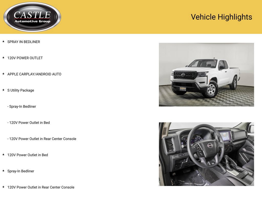 Used 2024 Nissan Frontier S w/ S Utility Package RWD image 3