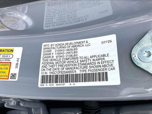 Certified 2025 Honda Accord Touring image 19