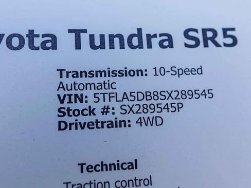 Used 2025 Toyota Tundra SR5 w/ SR5 Convenience Package image 29